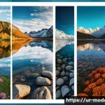 현대건축물 초고층 건물 공법 - Here are three detailed image generation prompts in English, based on the provided text: