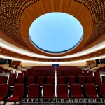 Home 23 현대건축물 건축음향 설계 - Photorealistic interior of a contemporary concert hall in Lahore, architectural acoustics design vis...